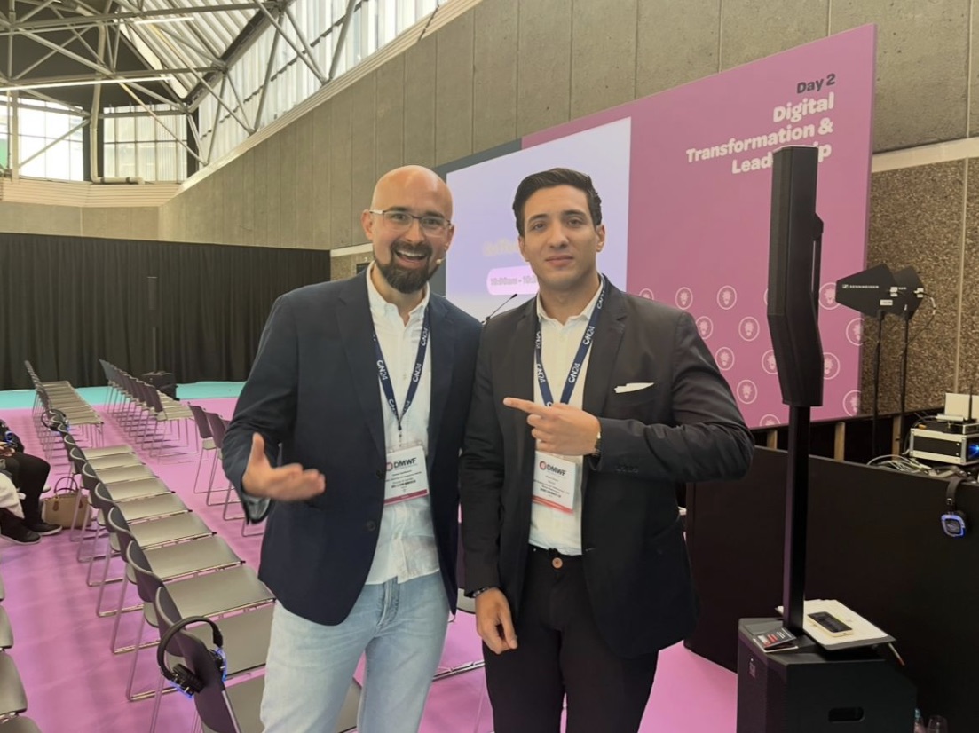 Victor at DMWF Amsterdam, Day 2 — Digital Transformation & Leadership stage